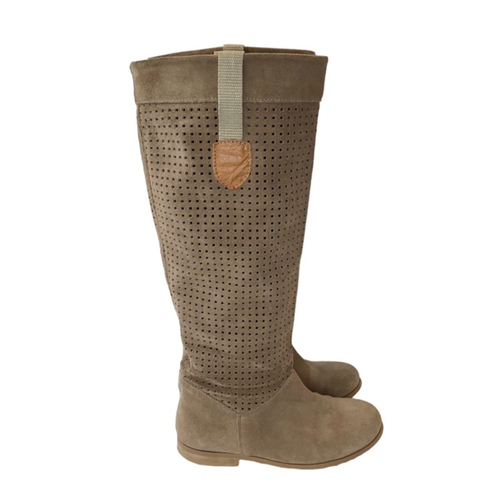 Suede Leather Riding Boots